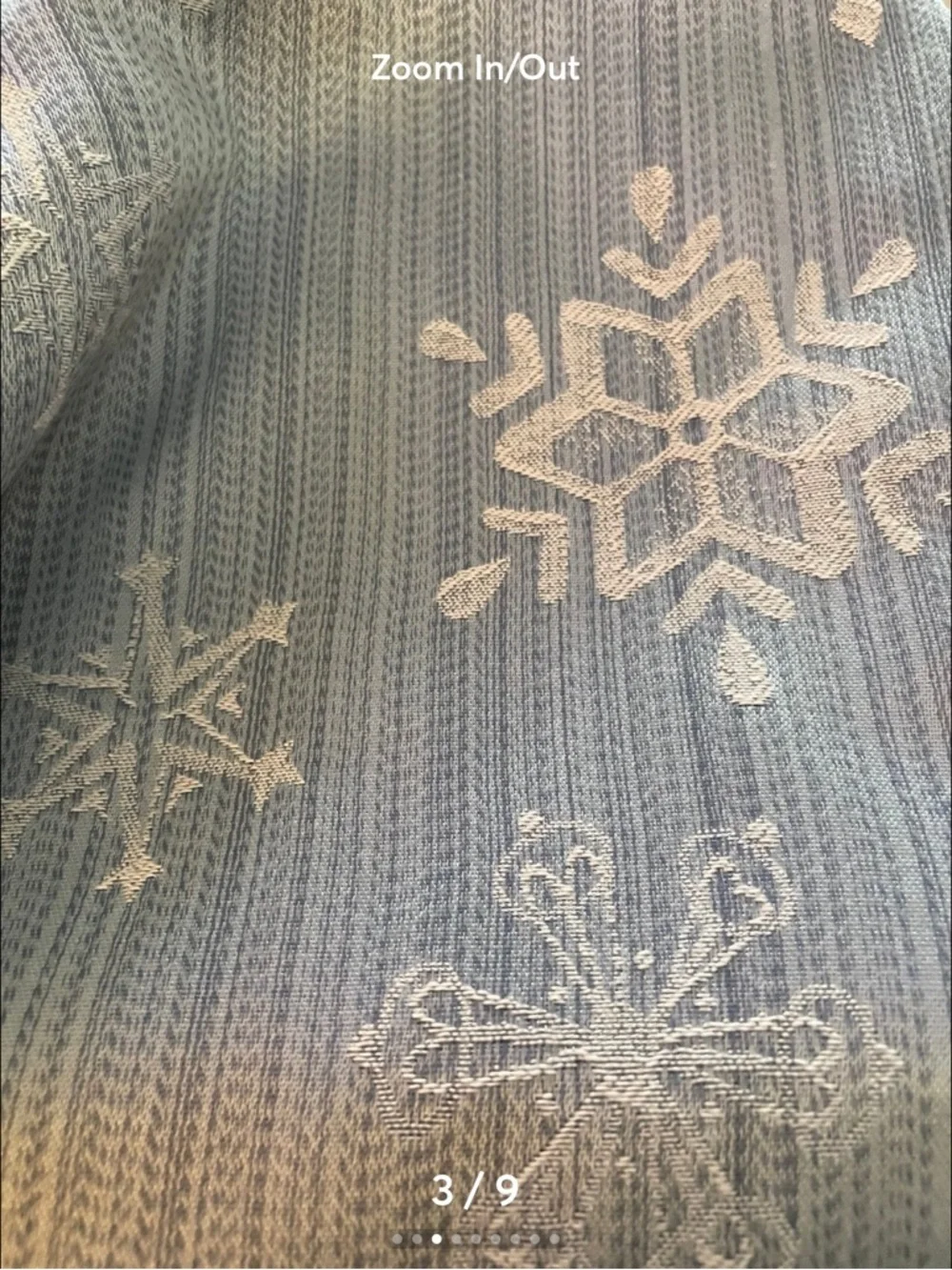 Holiday Winter Snowflake Tablecloth and Napkin Set - Ice Blue